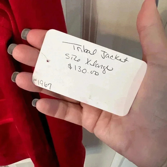 TRIBAL WOMEN’S MICROSUEDE RED JACKET SIZE XL - Picture 5 of 7